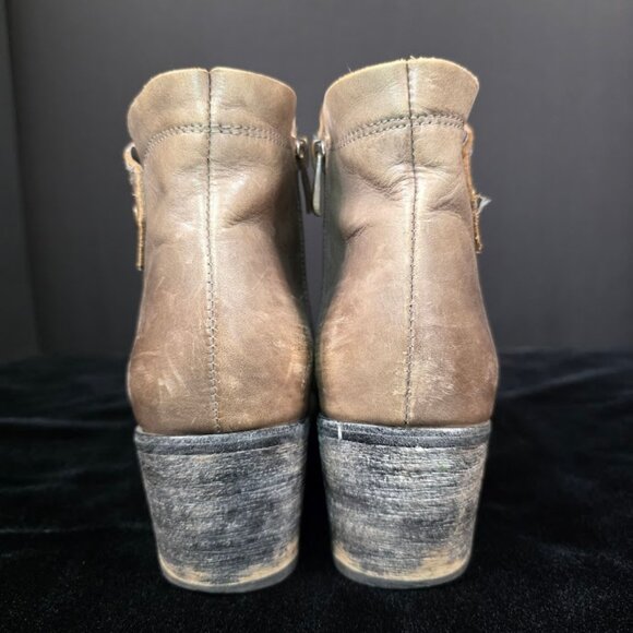 Antelope Gray Leather Boots sz 41 (US-10) - Picture 6 of 13